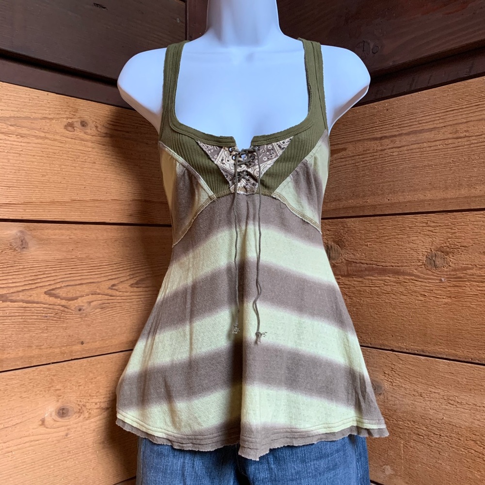 Free People Green Tank